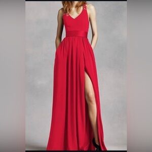 Vera wang white collection formal dresss